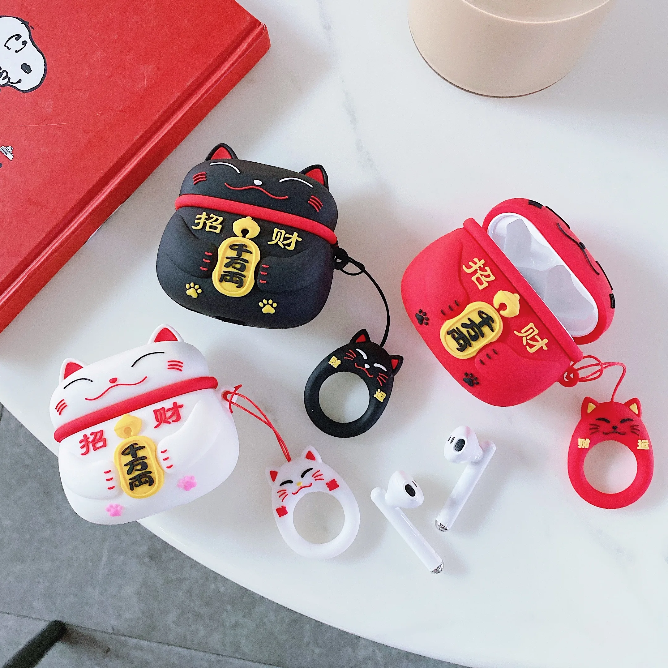 Мультяшный чехол для наушников Huawei Freebuds 3 милый силиконовый lucky cat Pro чехлы
