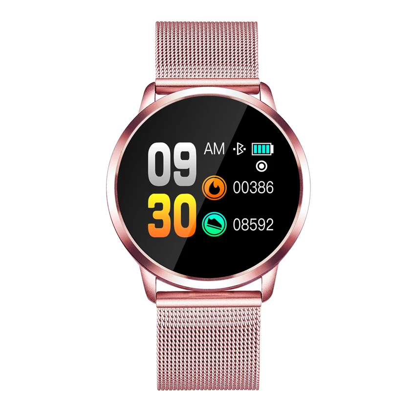 Q8 Смарт часы OLED цветной экран Женская мода фитнес трекер Браслет И V8 Смарт часы Bluetooth Сенсорный экран наручные часы