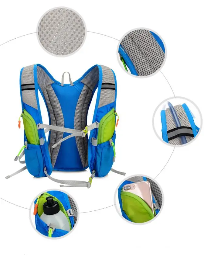 Outdoor cross country backpack ultra light close running shoulder bag marathon riding bag kettle water bag Travel gift