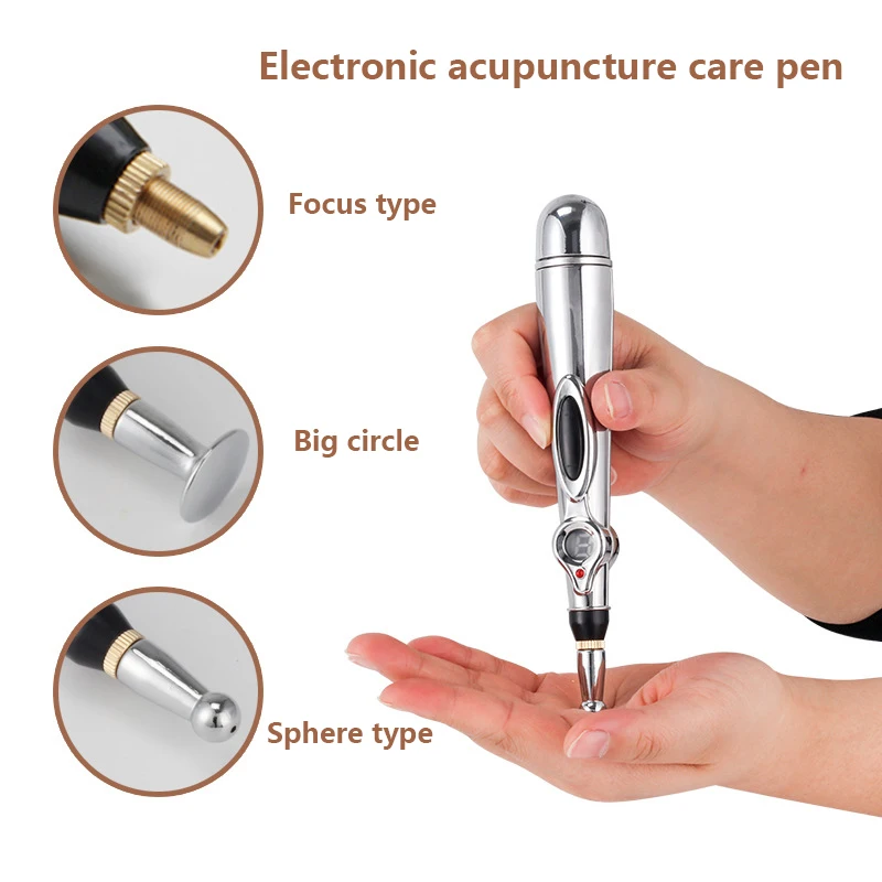 

Laser circulation energy meridian pen electronic acupuncture waist massage stick Three in one body care massage beauty instrumen