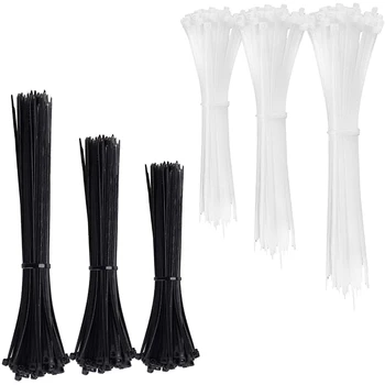 

Pack Of 4000 Nylon Plastic Cable Ties for Home, Office, Garden, Garage, Workshop, Black and White