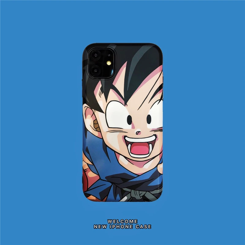

Cartoon Anime Animation Goku Couple Phone Cover Case For Iphone X 11 Pro Xs Max Xr 10 8 7 6 6s Plus Luxury Soft Coque Fundas