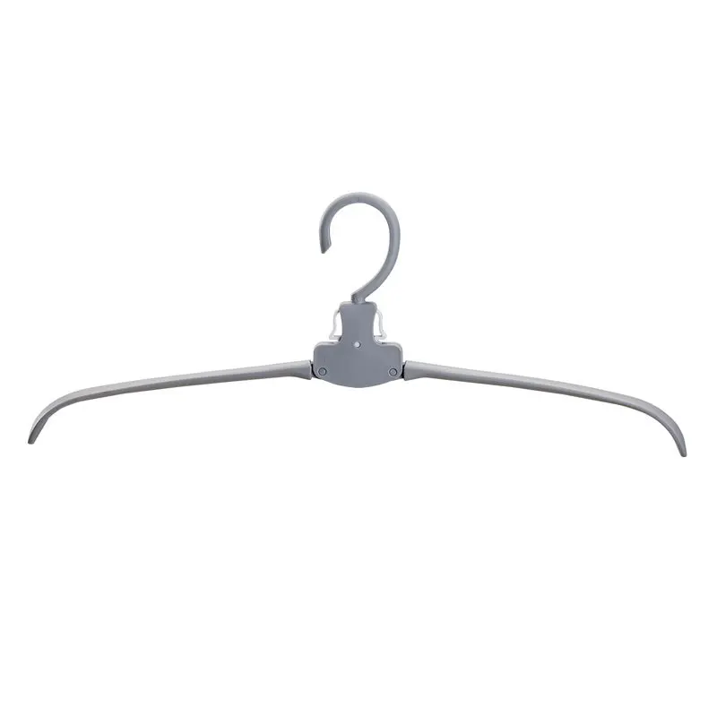 Gray-4pcs Новые многофункциональные компактные металлические вешалки с крюком, волшебный органайзер для одежды, железная сушилка для одежды - Цвет: Gray-4pcs