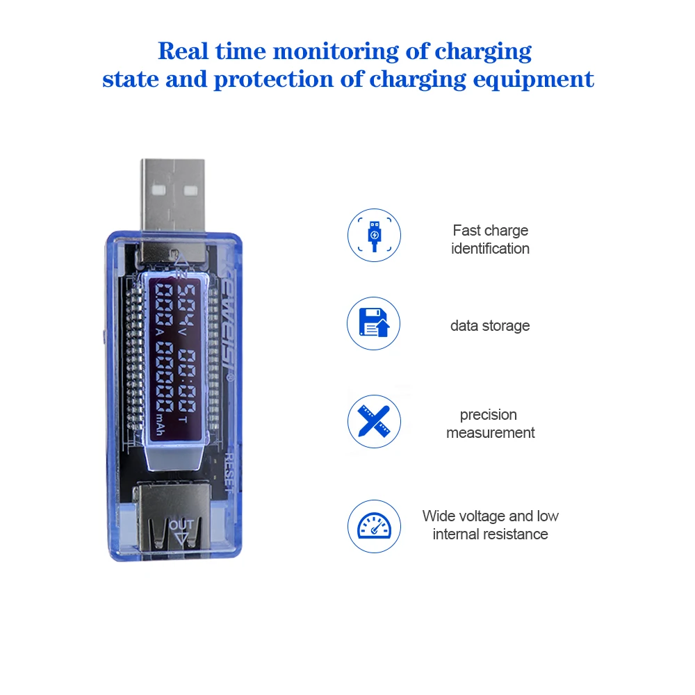 Измеритель Напряжения тока тестер емкости аккумулятора USB измеритель напряжения