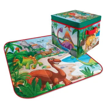 

Kids Game Pad Foldable Storage Toy Box Crawling Carpet Outdoor Portable Play Mat Dinosaur Crawling Mats For Children Game Pads