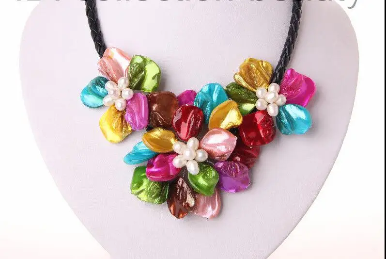 Бесплатно&gt Классический белый жемчуг в стиле барокко ожерелья из разноцветных