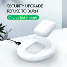 Musubo роскошное Беспроводное зарядное устройство для Apple Airpods 2 для iPhone 11 Pro Max Xs XR 8 Plus Qi Быстрая зарядка Airpod для S10 Note 10 S9