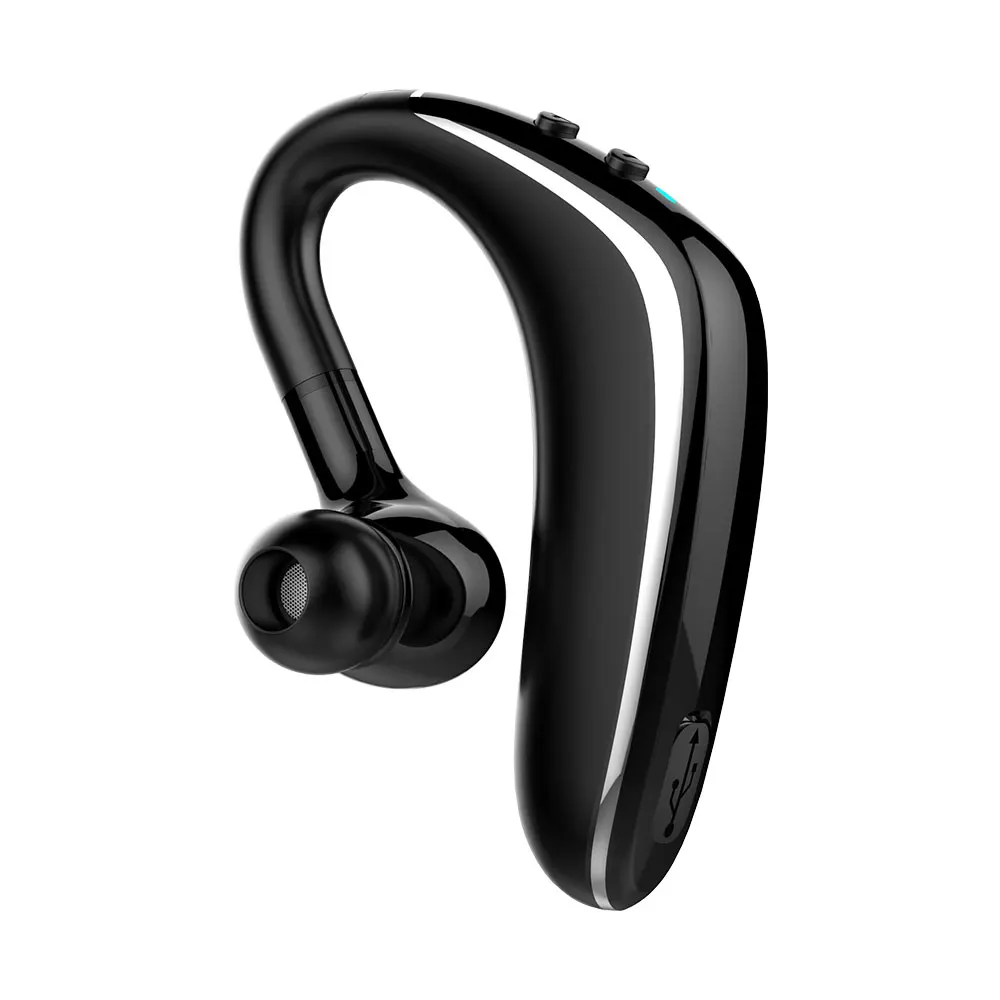 Vehemo громкой связи Bluetooth наушники 180 ° бесплатное вращение bluetooth-наушник для автомобиля Комплект hands Free бизнес гарнитура время ожидания - Название цвета: black