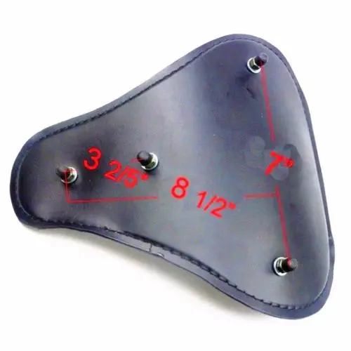 Кожаный пламенный SOLO Seat W/2," пружинный Монтажный кронштейн для Harley Honda Kawasaki Chopper Bobber
