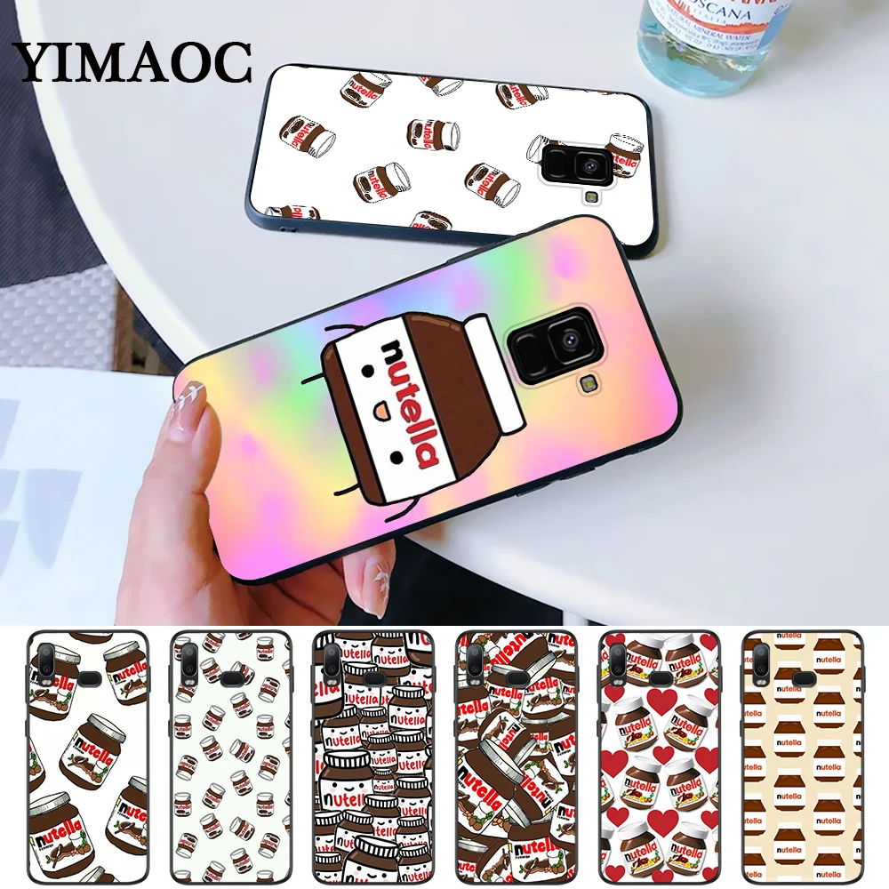 Kawaii nutella Coque Silicone Case for Samsung A3 A5 A10S A30S A50S A6 Plus 2018 A7 A8 A9 A10 A30 A40 A50 A60 A70 J6 |