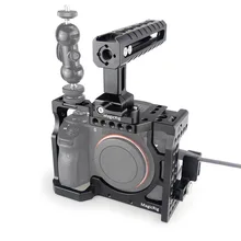 MAGICRIG клетка для DSLR камеры с ручкой NATO+ кабель HDMI Зажим для sony A7RIII/A7RII/A7II/A7III/A7SII DSLR Cage Комплект расширения