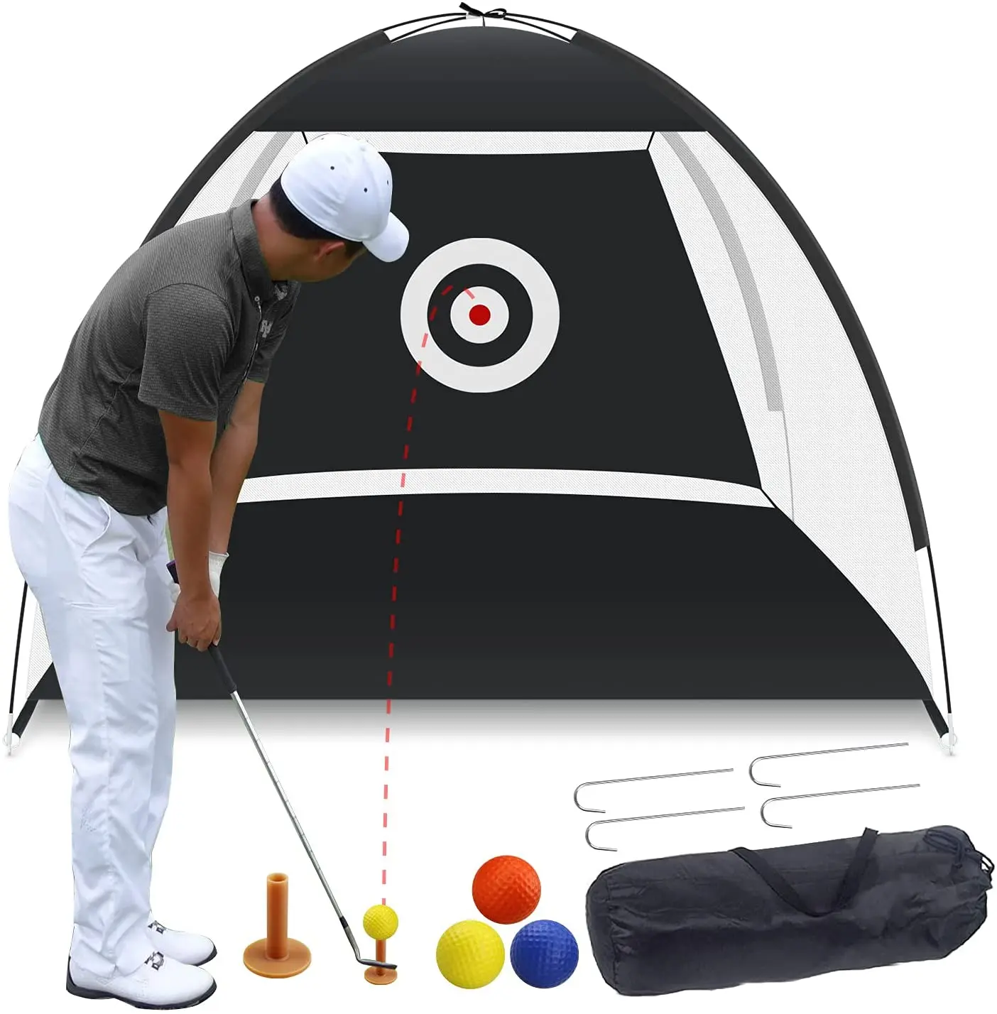 CRESTGOLF 2 м/3 м клетки для гольфа коврики тренировочный тренажер занятий в помещении