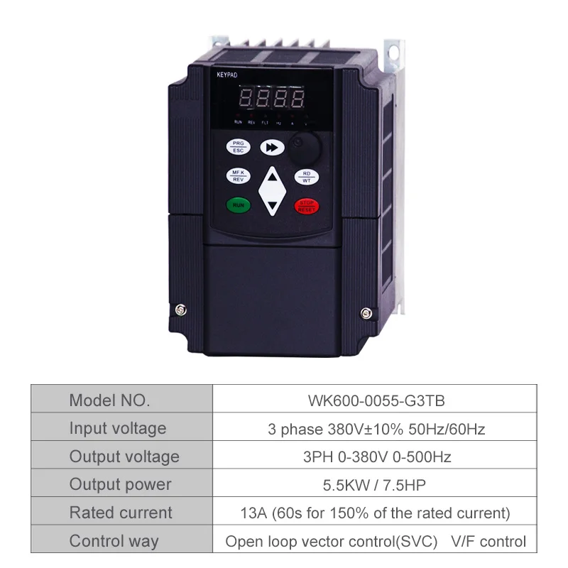 Частотно-регулируемый инверторы 380V 4KW/5.5KW 3 фазы Вход и три Выход 50 Гц/60 Гц привод переменного тока частотный инвертор VFD - Цвет: 5.5kw