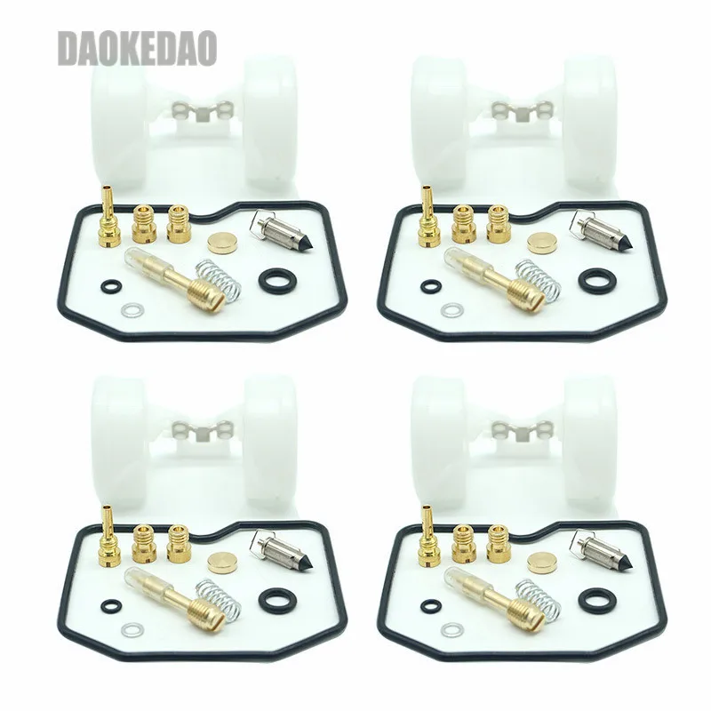 

For Kawasaki Zephry 550 ZR550 ZR Carburetor Repair Kits Float Main Slow Jets Srews O-rings Rebuild Parts 4 Sets 30mm Keihin Carb
