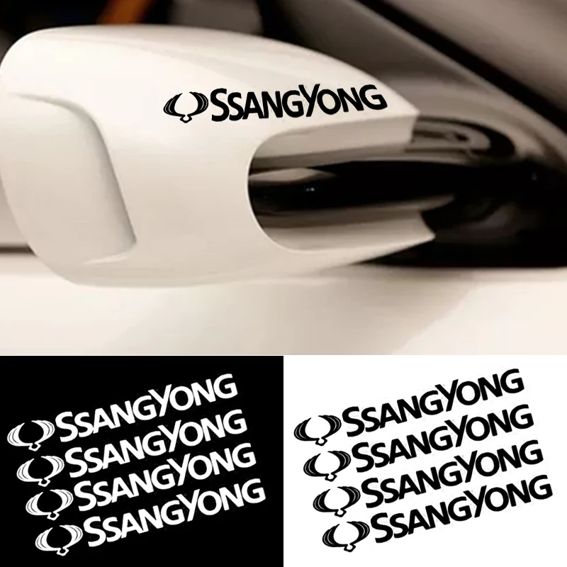 

4pcs Car Door Handle Sticker Decal Sticker Decoration For SsangYong Actyon Turismo Ssang Yong Rodius Rexton Korando Kyron