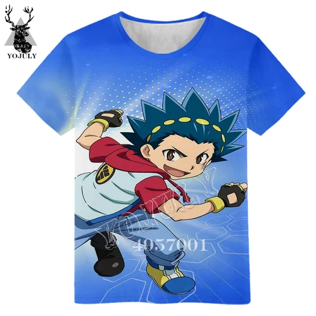 Kids Baby Fashion Casual Short sleeve top Streetwear Child Cute t shirt Clothing Anime Beyblade 3D Printed Harajuku T-Shirt Y885