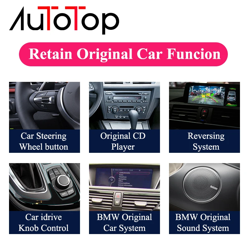 AUTOTOP 8 "Android 10 0 автомобильное радио GPS навигация для E60 E61 E62 E63 E90 E91 2004 2009 CIC CCC