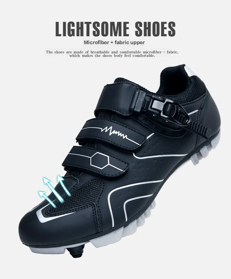 2020 New Mountain Bike Cycling Shoes Outdoor Non-Slip MTB Bicycle Shoes Self-Locking Breathable Bicycle Cleat Shoes Sneakers Men
