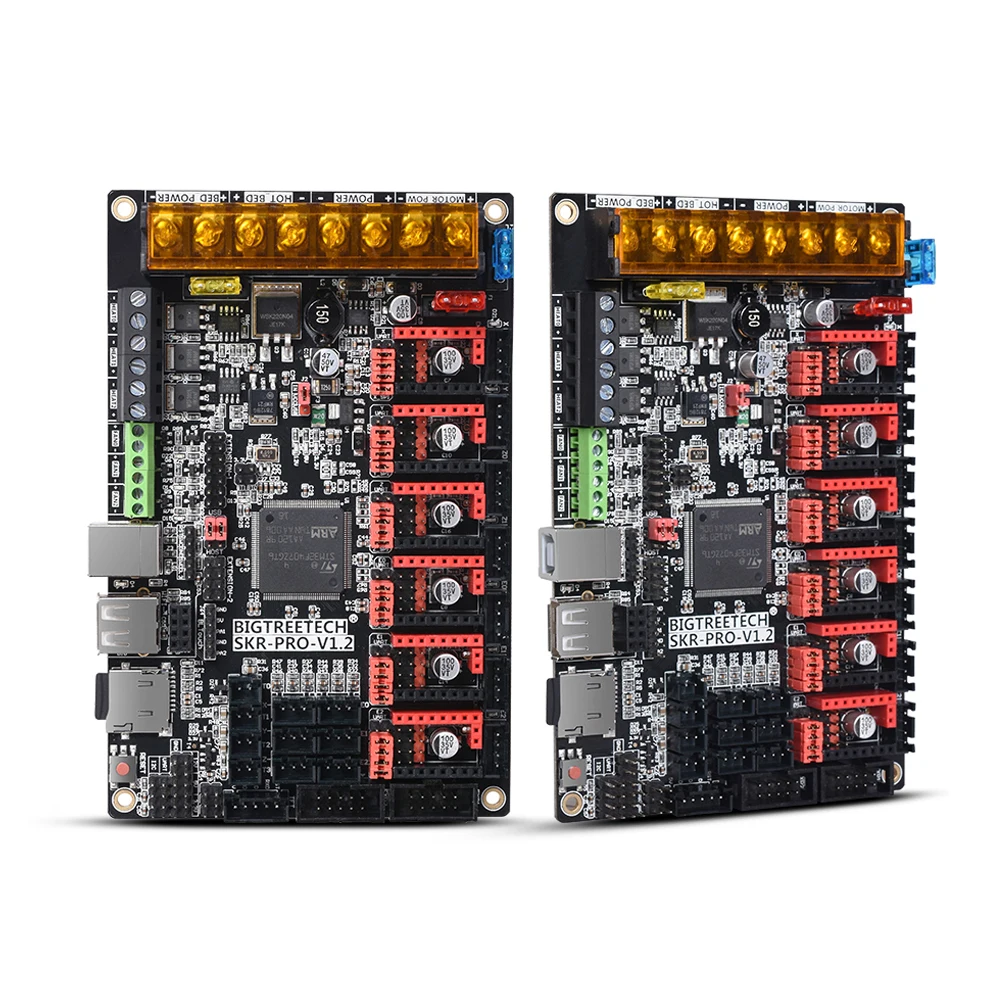 Материнская плата BIGTREETECH SKR PRO V1.2 32 бит TMC2208 TMC2209 UART Driver Dual Z axis детали для 3D принтера