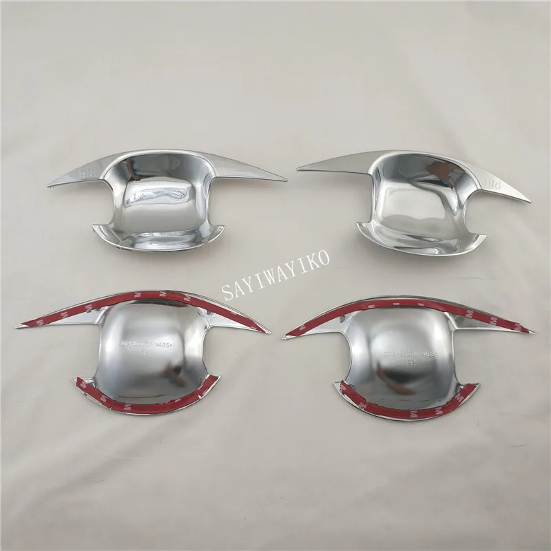 For Highlander Kluger 2003-2007 Handle Cover stainless steel Trim Set and wrist of door bowl cove Chrome Stickers Car Styling