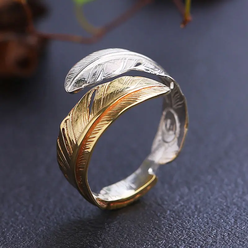 Кольцо с перьями в стиле ретро для мужчин и женщин | Украшения аксессуары