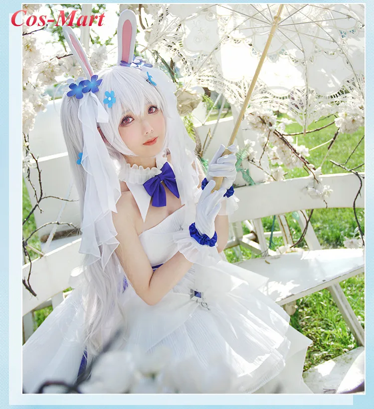 Game azur lane uss-ラフィーコスプレスーツ,白いウサギと約束の衣装 