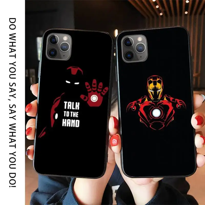 LJHYDFCNB чехол для телефона Железный человек iphone XS 11 11Pro 5 5s SE 6 6s плюс 7 8 2020