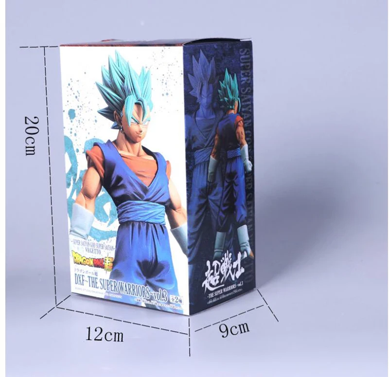 Dragon Ball Z Super Saiyan Vegetto& Son Goku1 DXF Super Warriors vol.4 Vegetto из ПВХ фигурка игрушки 20 см