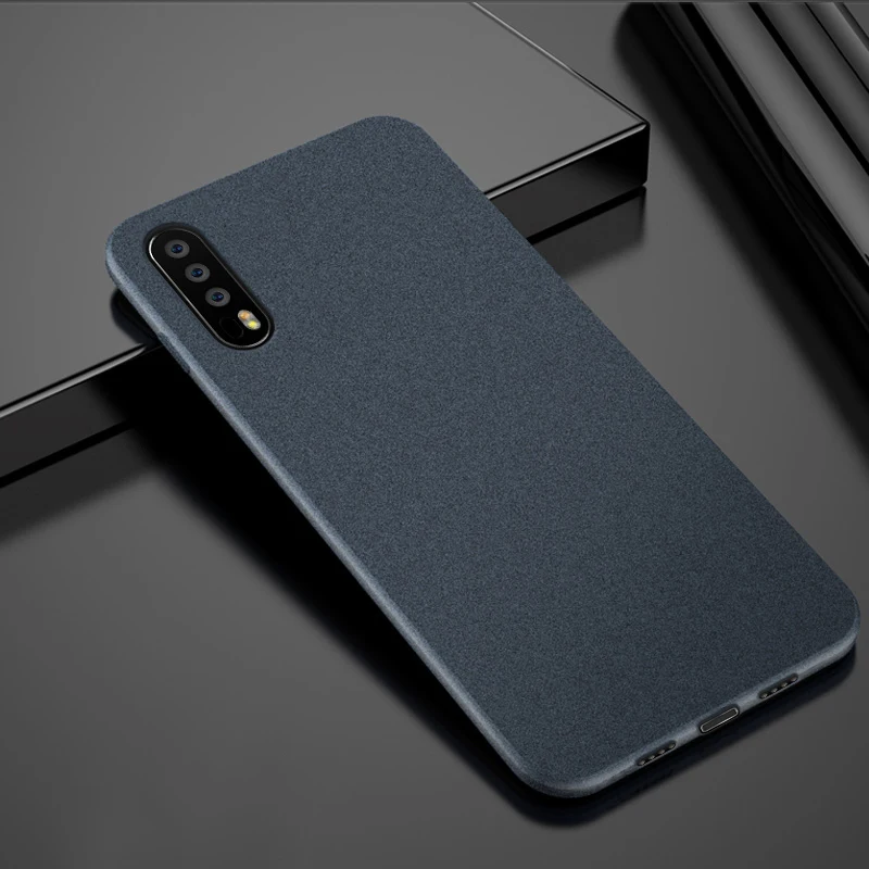 Чехол для samsung Galaxy A90 A80 A70 A60 A50 A50S A40 A40s A30 A20 A20e A10 A2 Core M40 M30 M20 M10, устойчивый к появлению отпечатков пальцев, мягкий чехол - Цвет: Тёмно-синий