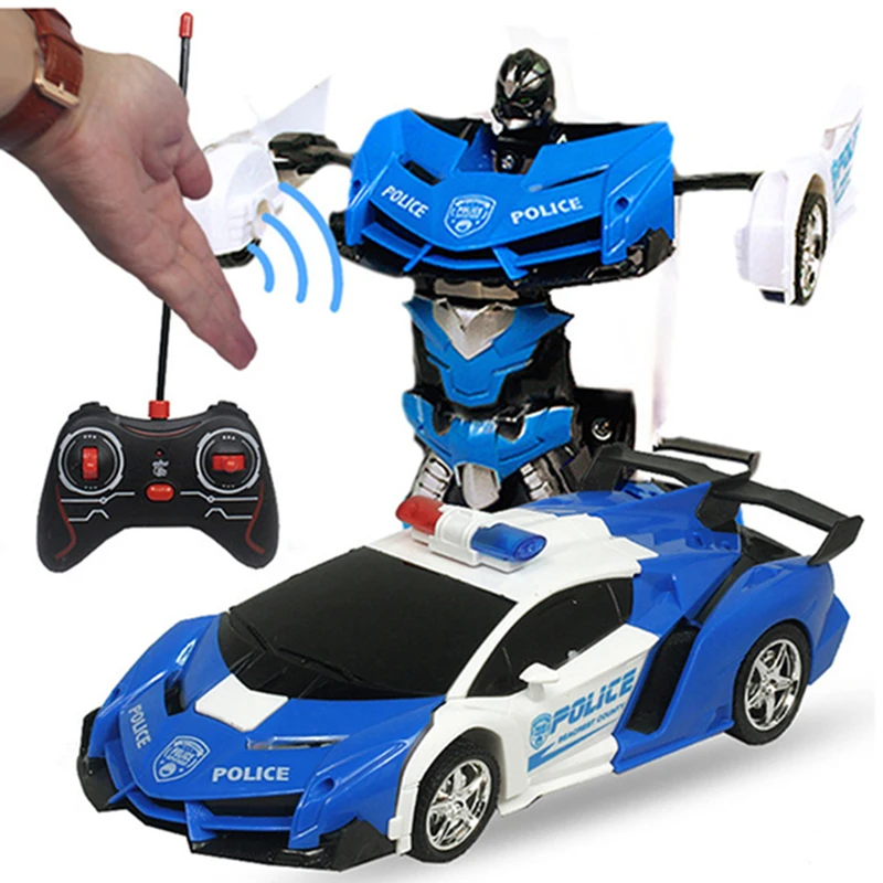 shark remote control car 2.4Ghz Induction Transformation RC Car Robot 28cm Led Lights Music Robots fightint Deformation Remote Control Cars Toys for Boys remote control lamborghini RC Cars