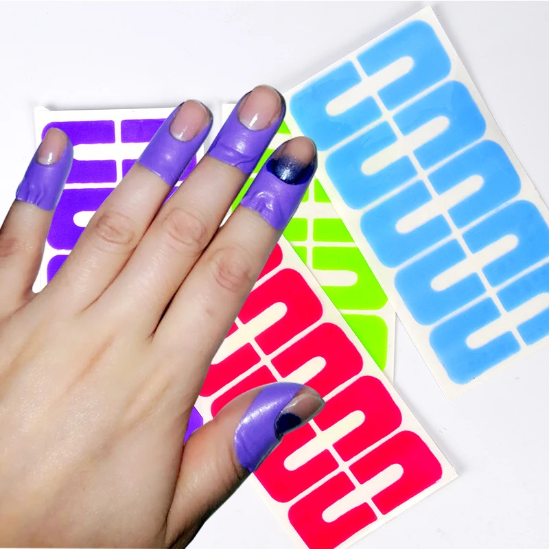 Зачистки ленты стикер анти-брызг защиты ногтей креативный u-образный стикер для отпечатков пальцев Защита кожи ногтей инструмент