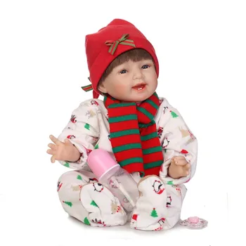 

22'' Handmade Alive Nursery Bebe Reborn Baby Soft Silicone Vinyl Girl Dolls 55cm American Girl Doll