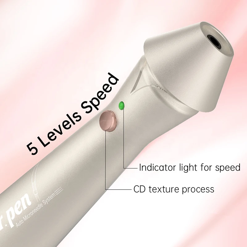 Dr.pen E30 Wireless Micro Needle Derma Pen Auto Dermapen Skin Care Machine 5 Levels Adjustment with 2 PCS Bayonet Needles