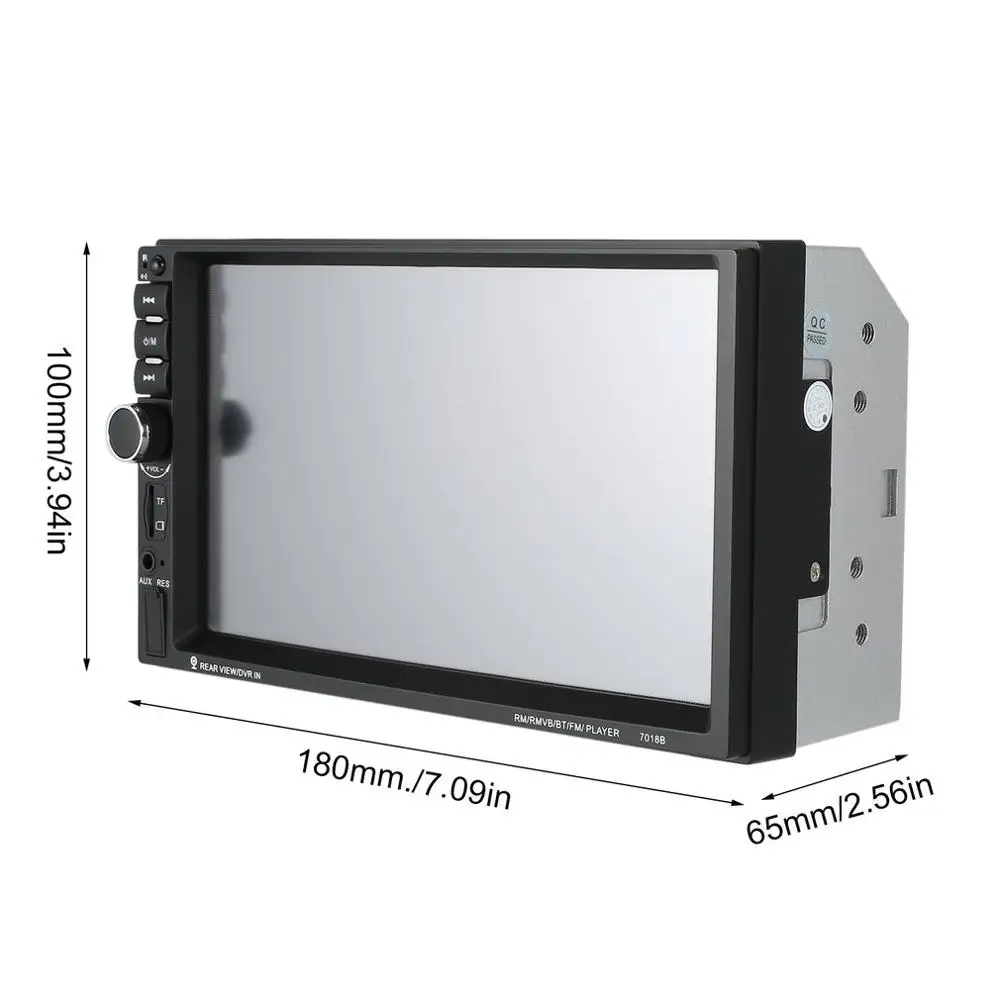 New7-inch HD MP5 сенсорный экран Bluetooth в тире DVD 12 В 2 Din стерео радио FM функция AUX USB MP3 MP5 плеер Поддержка TF