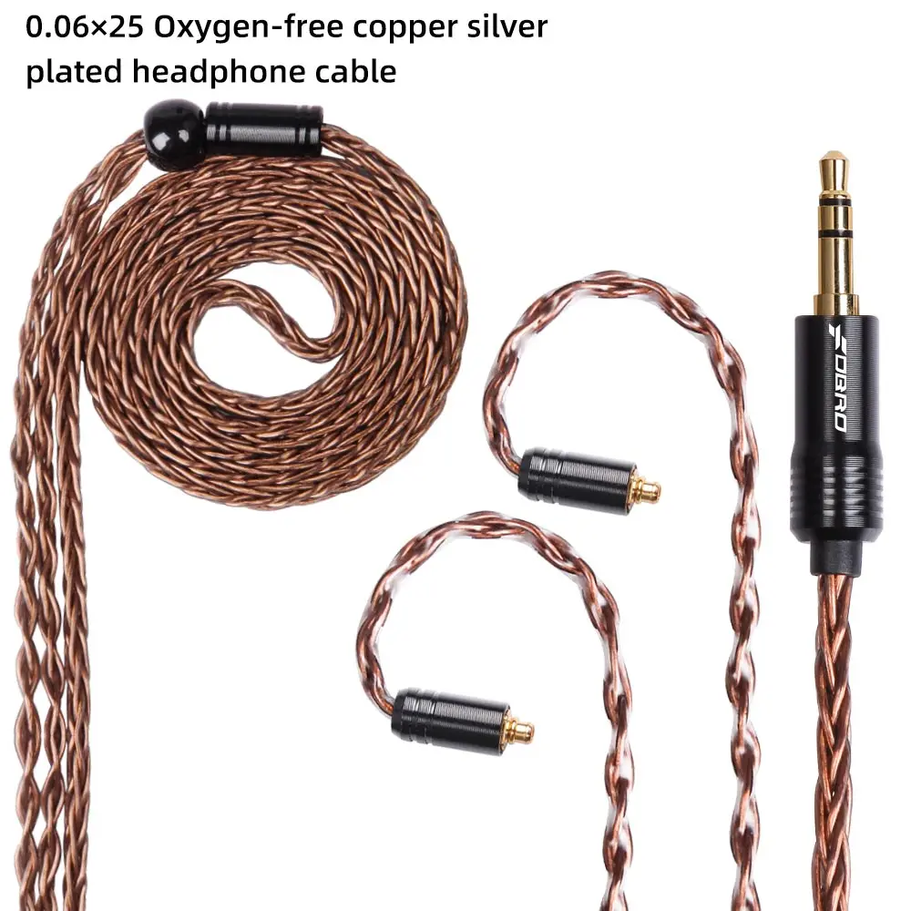 

FDBRO 8core Mini Silver Plated CD Cable IE80 MMCX 2Pin A2DC IM 2.5/3.5/4.4mm Balanced Cable For SE315 SE425 SE535 SE846 UE900 H3