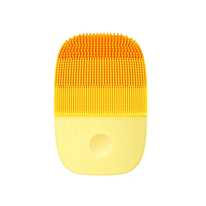 InFace Электрический Глубокое Очищающее средство для лица Чистящая Щетка массажная Соник для мытья лица IPX7 водонепроницаемый силикон - Цвет: Yellow