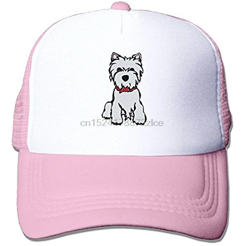 I Love My Westie Mesh Trucker Caps_Hats регулируемые для унисекс черные