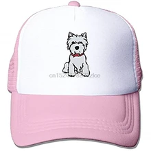 I Love My Westie Mesh Trucker Caps_Hats регулируемые для унисекс черные