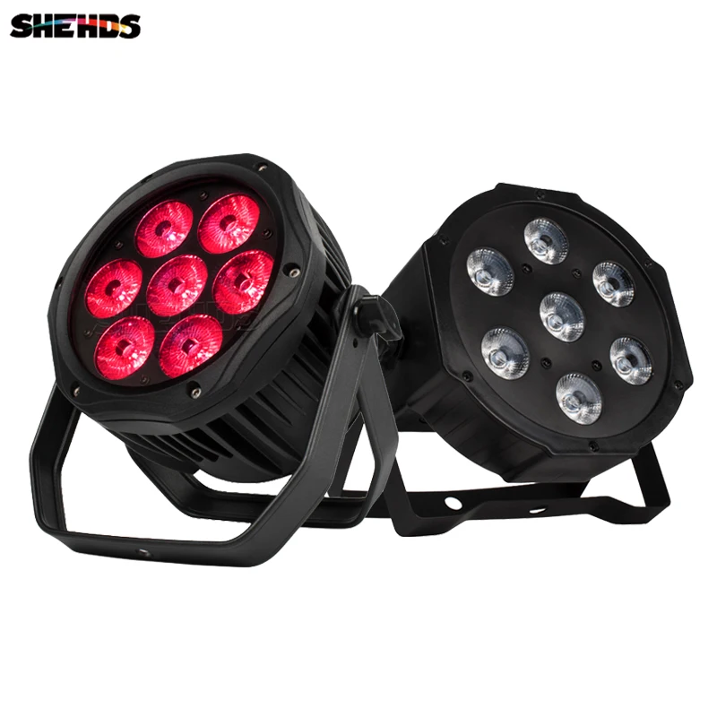 LED Light Disco Light LED Stage Light Top Sale SHEHDS Aluminum IP65 Waterproof 7x18W / 7x12W RGBW/RGBW+UV LED Par Lights DMX Control For DJ Club Stage Party Disco
