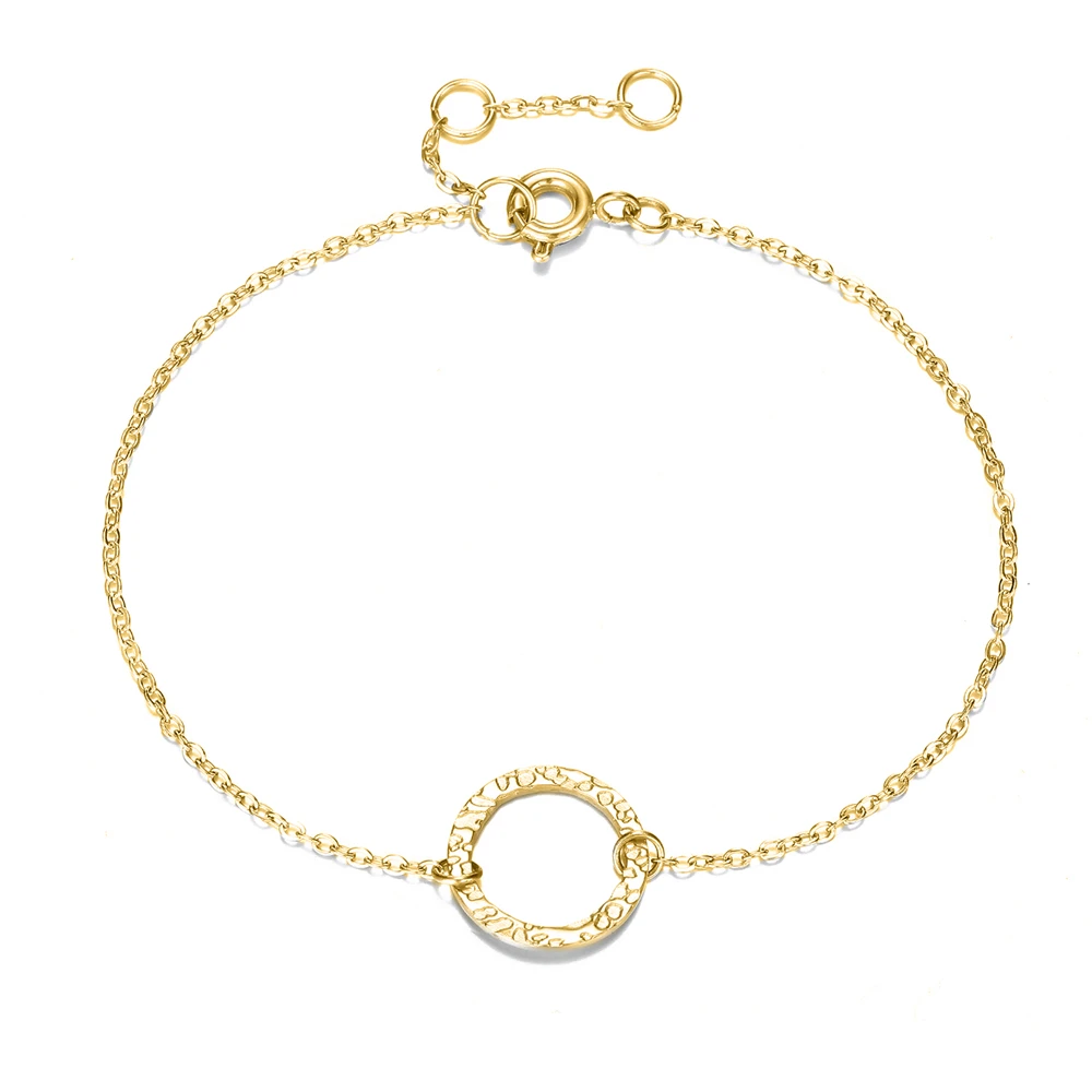 Популярные браслеты из нержавеющей стали, полый круглый браслет, Геометрическая цепочка, розовое золото, серебро, популярный браслет, браслет, подарок