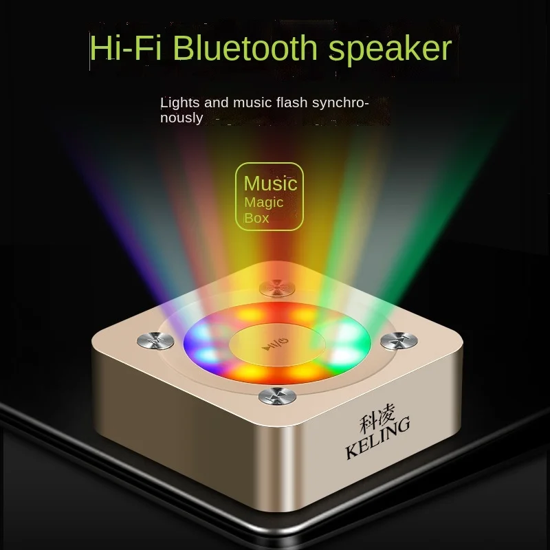Tanio A9 bezprzewodowy głośnik Bluetooth lampa kolorowa mini