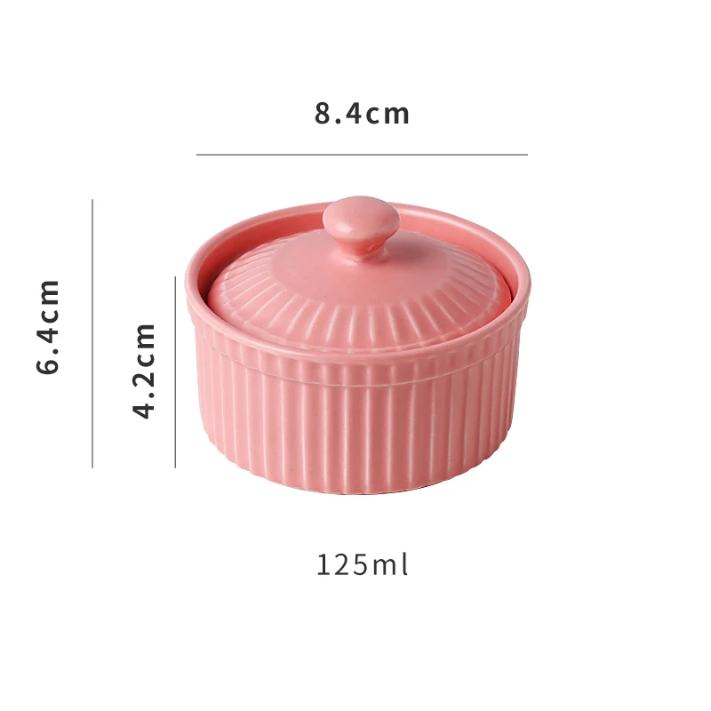 CHANSHOVA, Современная многофункциональная пигментированная керамическая чаша с крышкой, фарфоровые тушеные чаши, форма для выпечки торта, посуда, кухонная утварь
