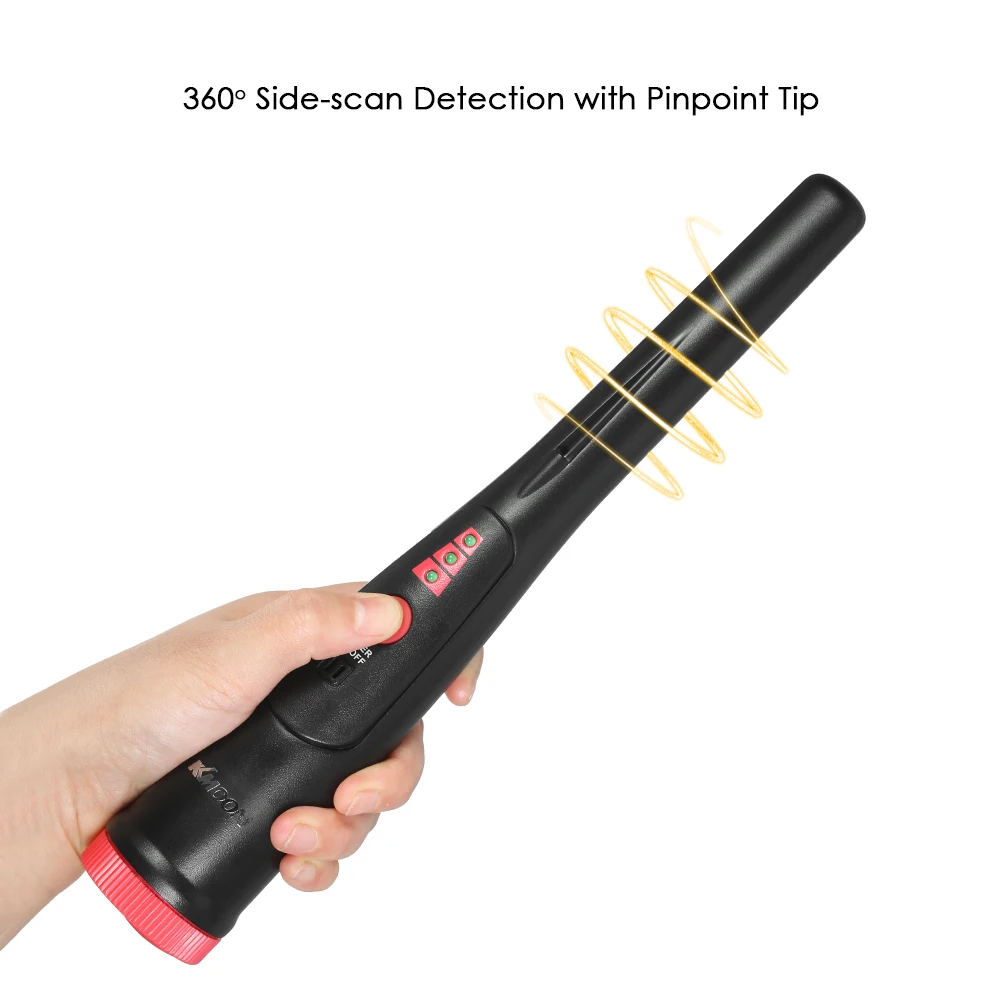 

Pinpointer Metal Detector Portable Pin Pointer Treasure Hunting Tool Buzzer Vibration Automatic Tuning with Belt Holster