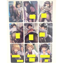 

9pcs/set ACG Sexy Campus Black Silk Card Hobby Hobby Collection Anime Card Sexy Nude Toy Hobby Collection Card Gentleman Card