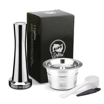 

Refillable Capsule Tamper Spoon Brush Kit For Verismo K-fee Coffee Machine Tools