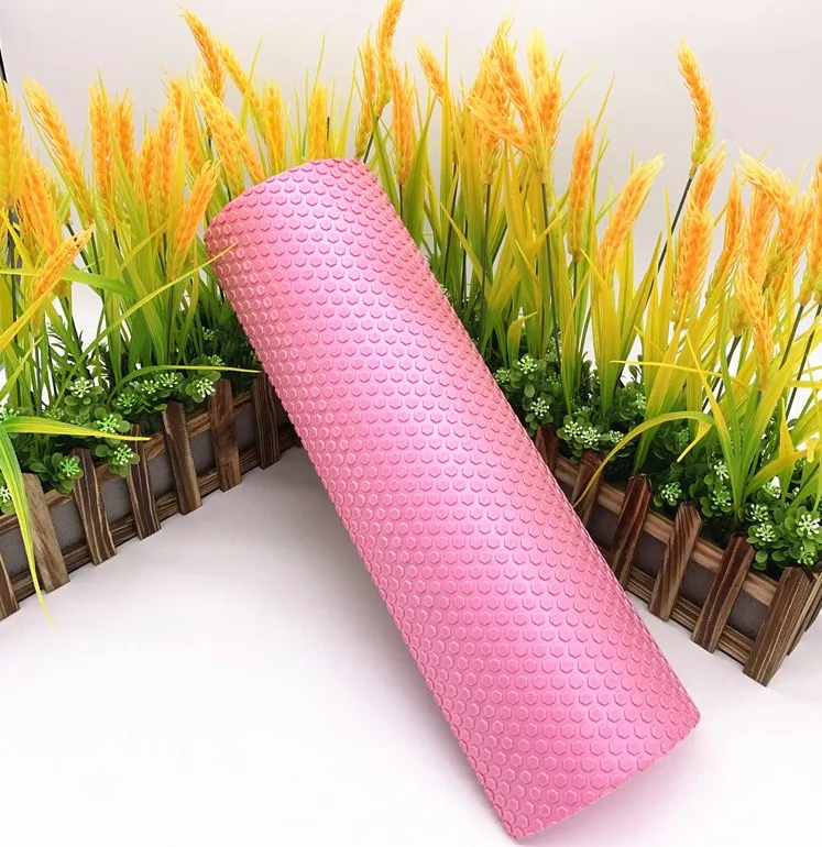 30 см/45 см полукруглый массажный ролик из ЭВА для йоги, пилатеса, тренажера, балансировочный коврик, блоки для йоги с массажной плавающей точкой - Цвет: Сливовый