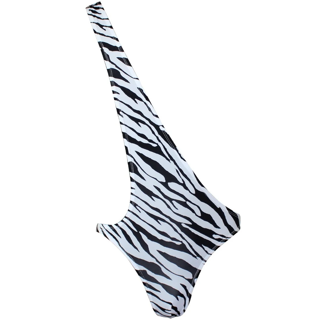 MensThongMankiniBodysuitLingerieStretchyZebraStripedMankini