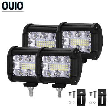 

4" 144W Off-road Light Bar Combo Work Light for 12V 24V Car ATV SUV Truck Automobile Navigation Light DRL Driving Lamp Headlight