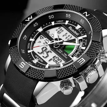

Luxury Brand Readeel Fashion Men Military Watches Men's Quartz Analog LED Clock Man Sport Wrist watch Relogios Masculino