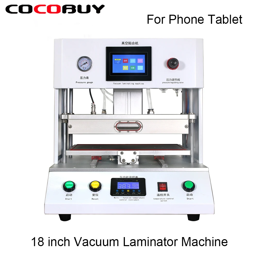 

Novecel New Arrival 18" Vacuum LCD Screen Outer Glass OCA Film Laminating Machine For iPhone For iPad Tablet